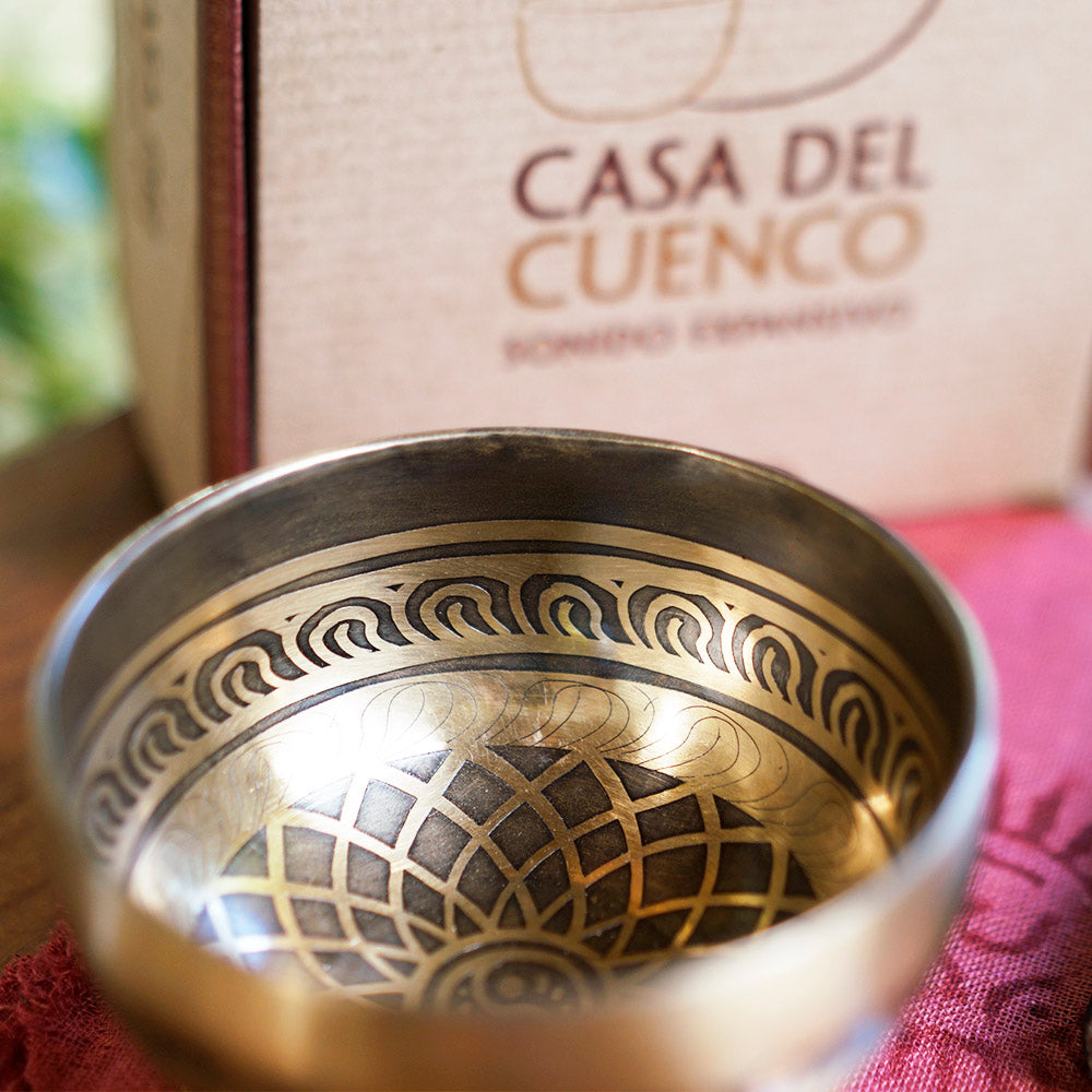 CUENCO TIBETANO GRABADO (RE# - 10 CM)