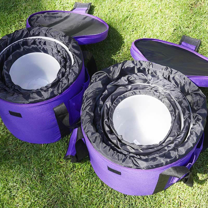 SET DE 7 CUENCOS DE CUARZO BLANCO- 7 CHAKRAS (RESERVA)