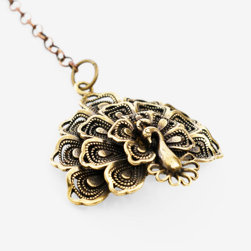 LLAVERO DE BRONCE PAVO REAL