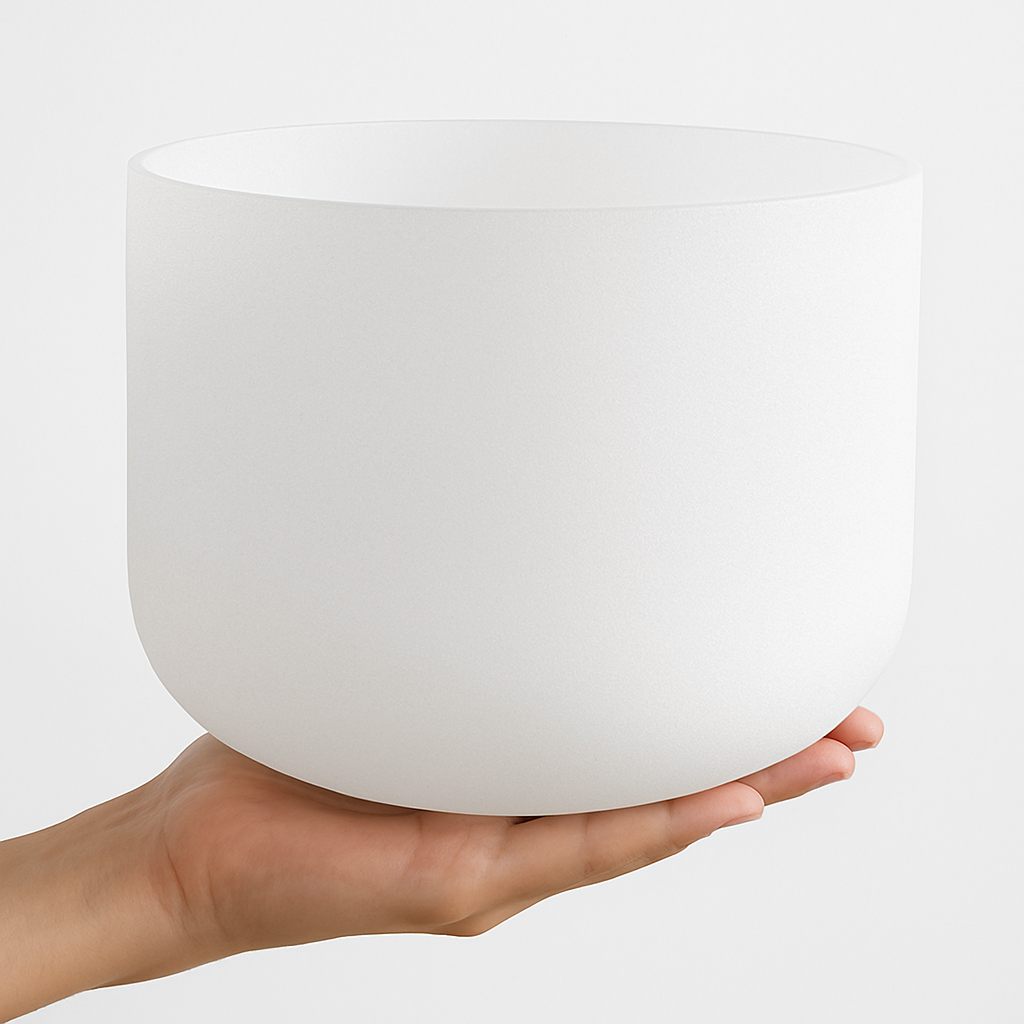 CUENCO DE CUARZO BLANCO - 8 PULGADAS (RESERVA)
