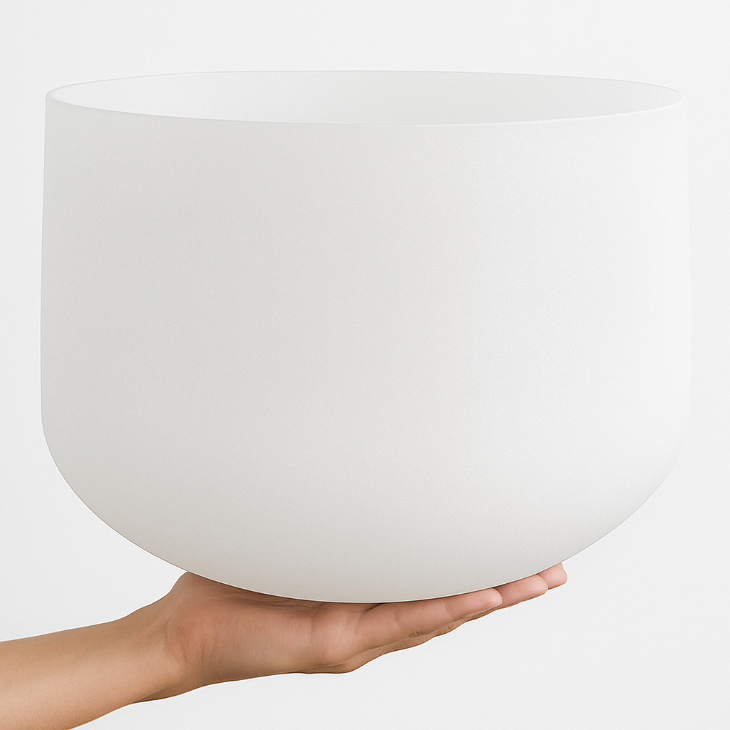 CUENCO DE CUARZO BLANCO - 12 PULGADAS (RESERVA)