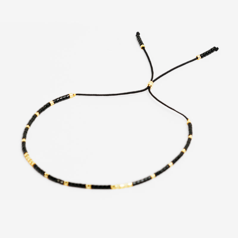 PULSERA AJUSTABLE MIYUKI CRISTAL "DRACO"