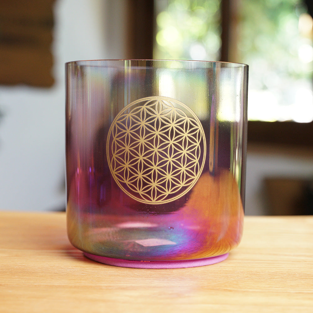 CUENCO DE CRISTAL DE CUARZO (FA - 6 PULGADAS)