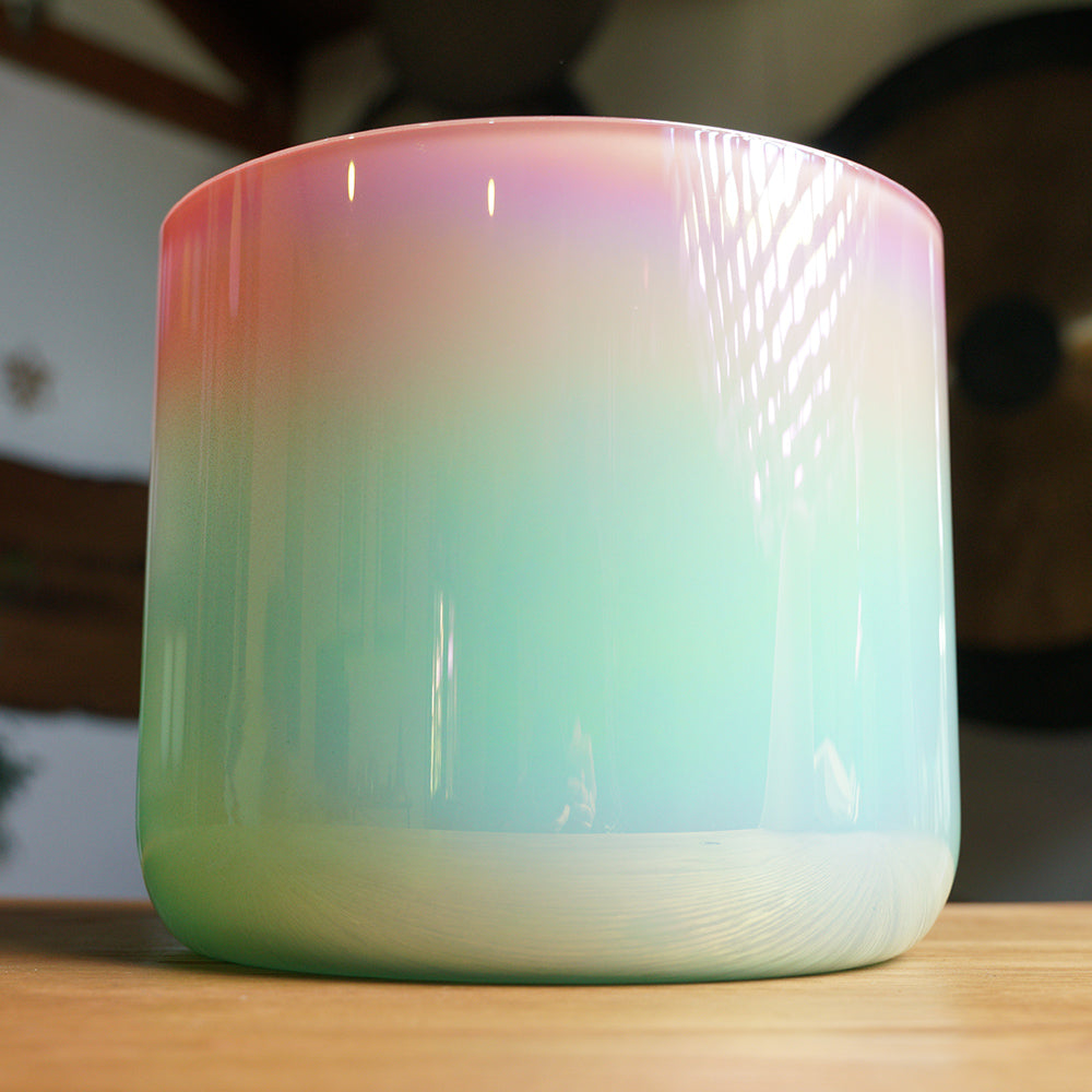 CUENCO DE CRISTAL DE CUARZO (FA - 9 PULGADAS)