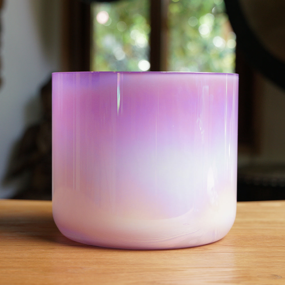 CUENCO DE CRISTAL DE CUARZO (FA - 9 PULGADAS)