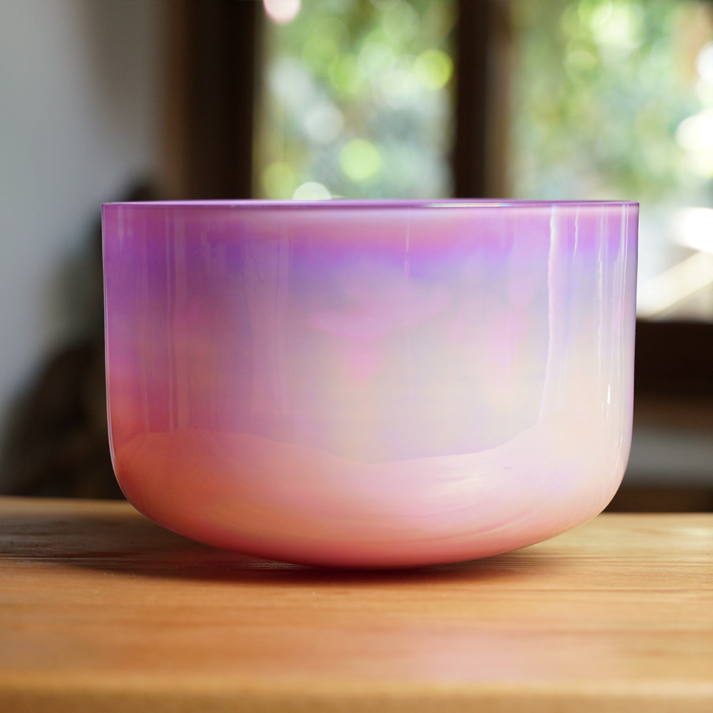 CUENCO DE CRISTAL DE CUARZO (LA - 9 PULGADAS)