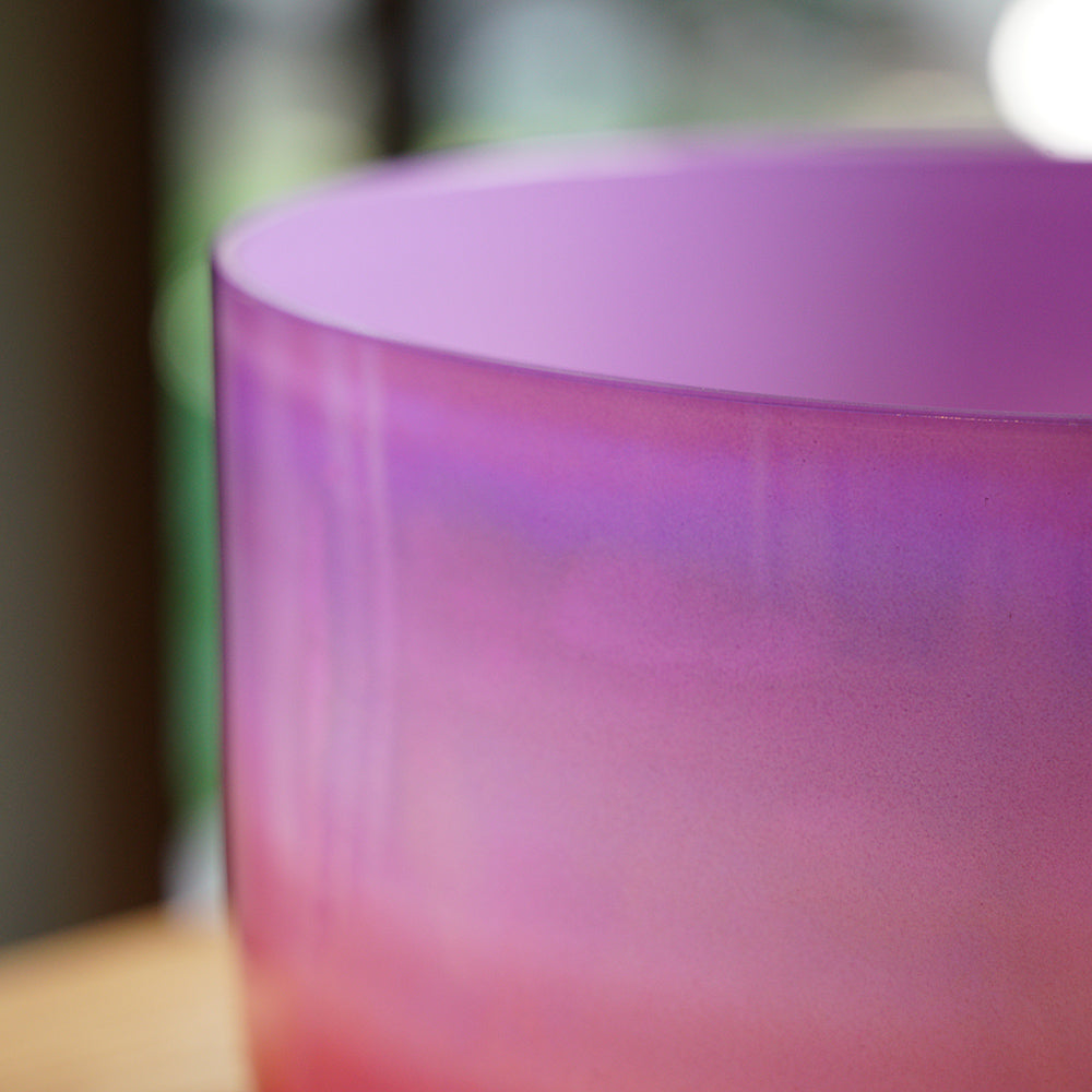 CUENCO DE CRISTAL DE CUARZO (LA - 9 PULGADAS)