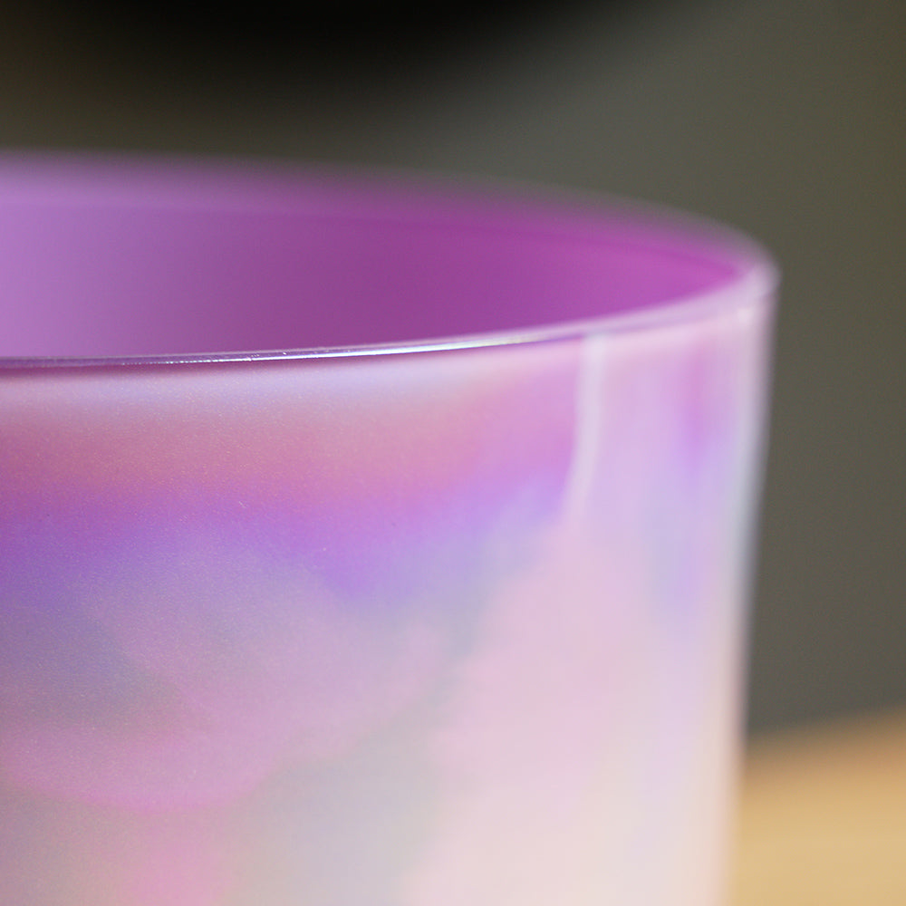 CUENCO DE CRISTAL DE CUARZO (LA - 9 PULGADAS)