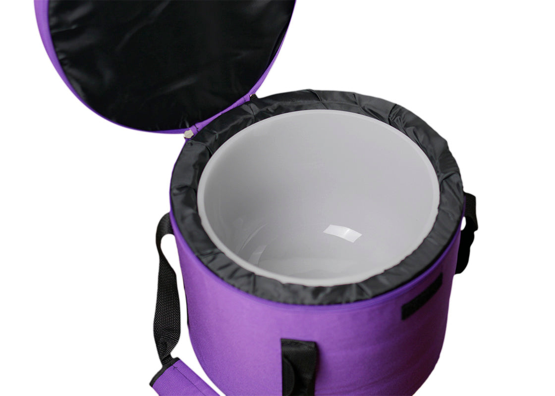 BOLSO DE CUENCO DE CUARZO GRIS 9 PULGADAS