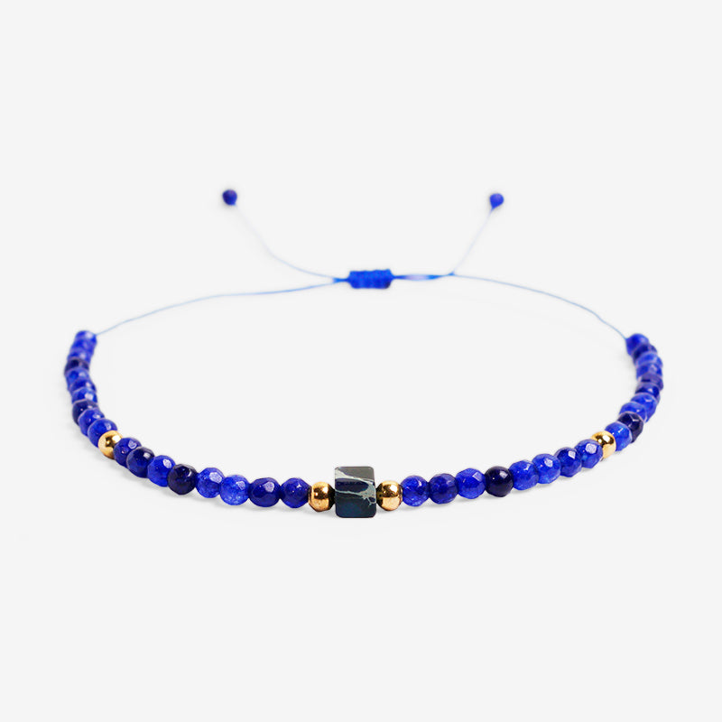 PULSERA AJUSTABLE MIYUKI LAPISLÁZULI (3 MM)