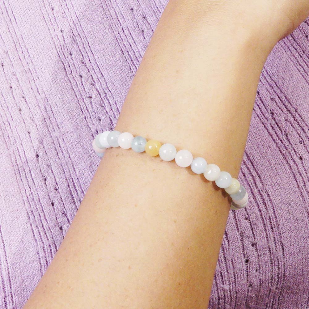 PULSERA ELÁSTICA MORGANITA (6 MM)