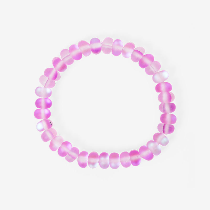 PULSERA ELÁSTICA CRISTAL VIOLETA "PURPLE WISDOM" (5X8 MM)