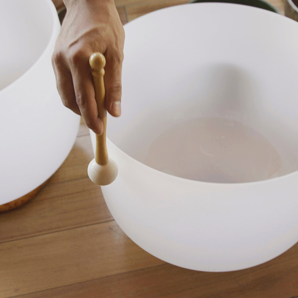 CUENCO DE CUARZO BLANCO - 10 PULGADAS (RESERVA)