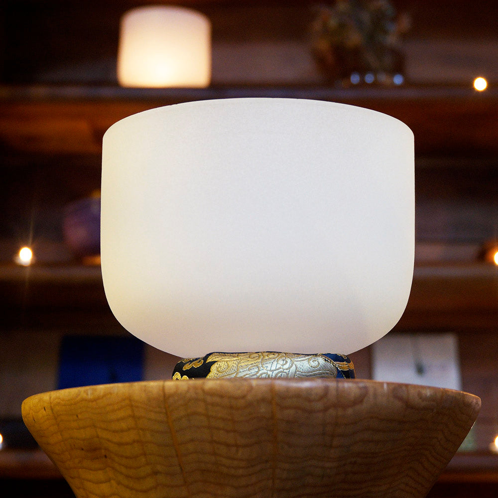 CUENCO DE CUARZO BLANCO - 11 PULGADAS (RESERVA)