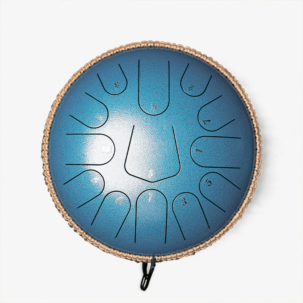 STEEL DRUM 13 NOTAS 12 PULGADAS - AZUL