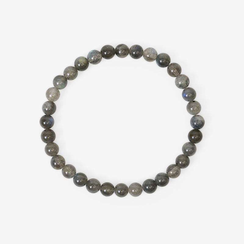 PULSERA ELÁSTICA LABRADORITA (6 MM)