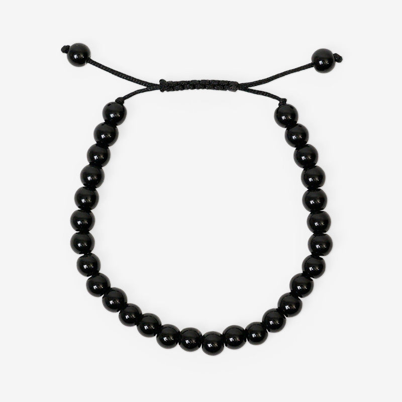 PULSERA AJUSTABLE ÓNIX (6 MM)