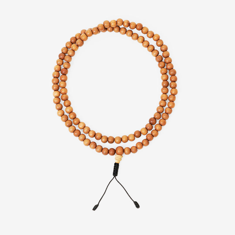 JAPA MALA 108 CUENTAS MADERA DE SÁNDALO NEGRO