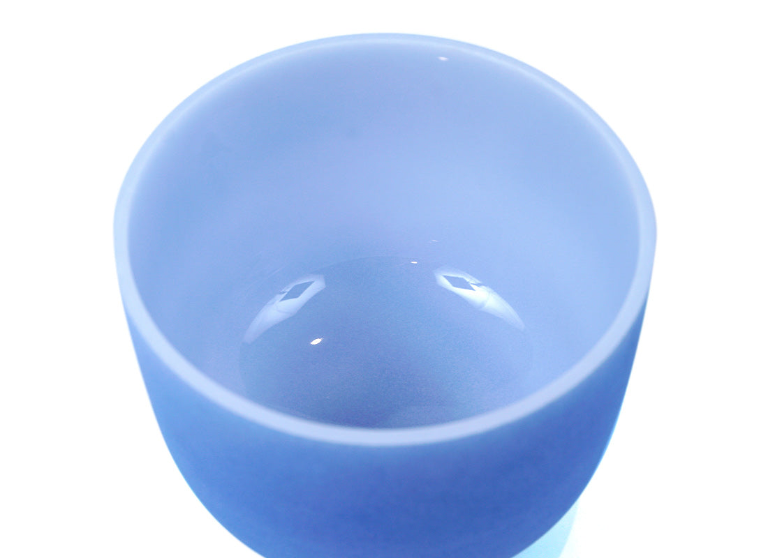 Cuenco de Cuarzo Color 10 Pulgadas (La - Azul) - Cuencos Tibetanos Cuencos Cuencos de Cuarzo Nepal Cuencos Cantores Cuarzos Sonoterapia Japamala Pulseras Banderas de Oracion Tingshas Campanas