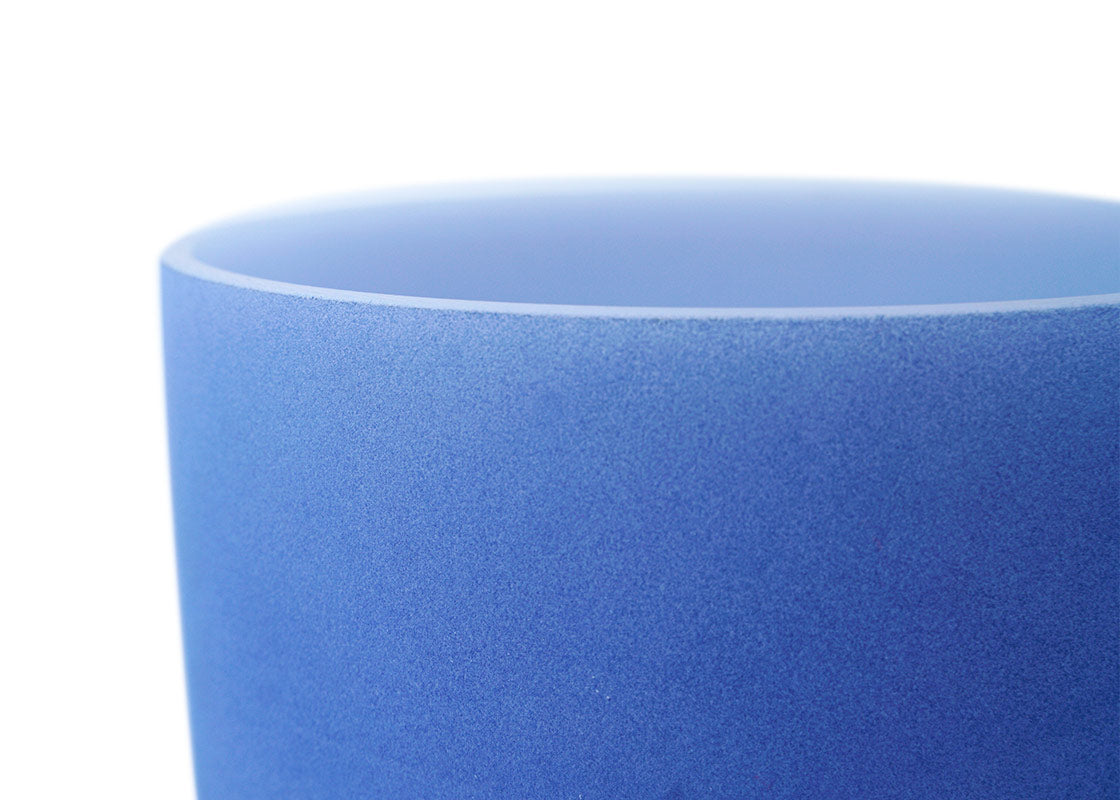 Cuenco de Cuarzo Color 10 Pulgadas (La - Azul) - Cuencos Tibetanos Cuencos Cuencos de Cuarzo Nepal Cuencos Cantores Cuarzos Sonoterapia Japamala Pulseras Banderas de Oracion Tingshas Campanas