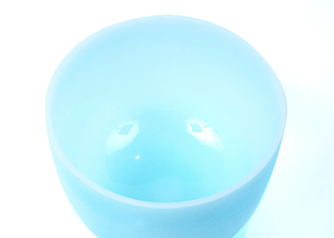 Cuenco de Cuarzo Color 10 Pulgadas (Sol - Celeste) - Cuencos Tibetanos Cuencos Cuencos de Cuarzo Nepal Cuencos Cantores Cuarzos Sonoterapia Japamala Pulseras Banderas de Oracion Tingshas Campanas