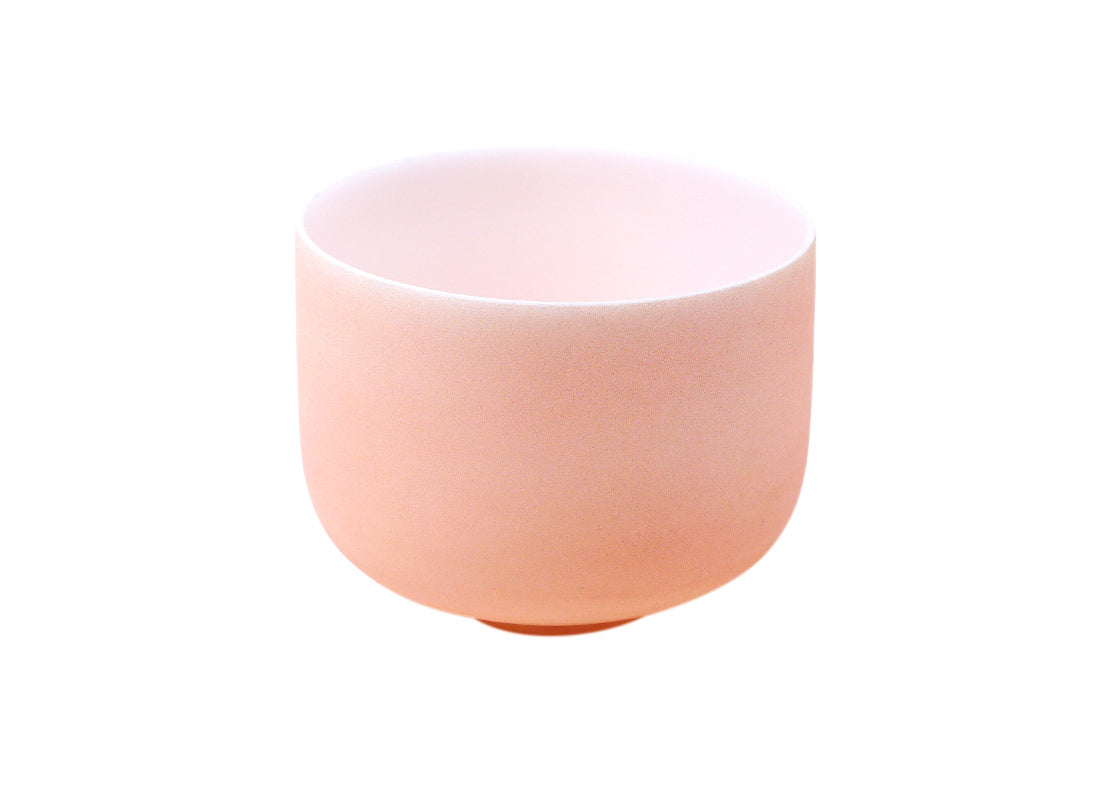 Cuenco de Cuarzo Color 10 Pulgadas (Re - Naranja) - Cuencos Tibetanos Cuencos Cuencos de Cuarzo Nepal Cuencos Cantores Cuarzos Sonoterapia Japamala Pulseras Banderas de Oracion Tingshas Campanas