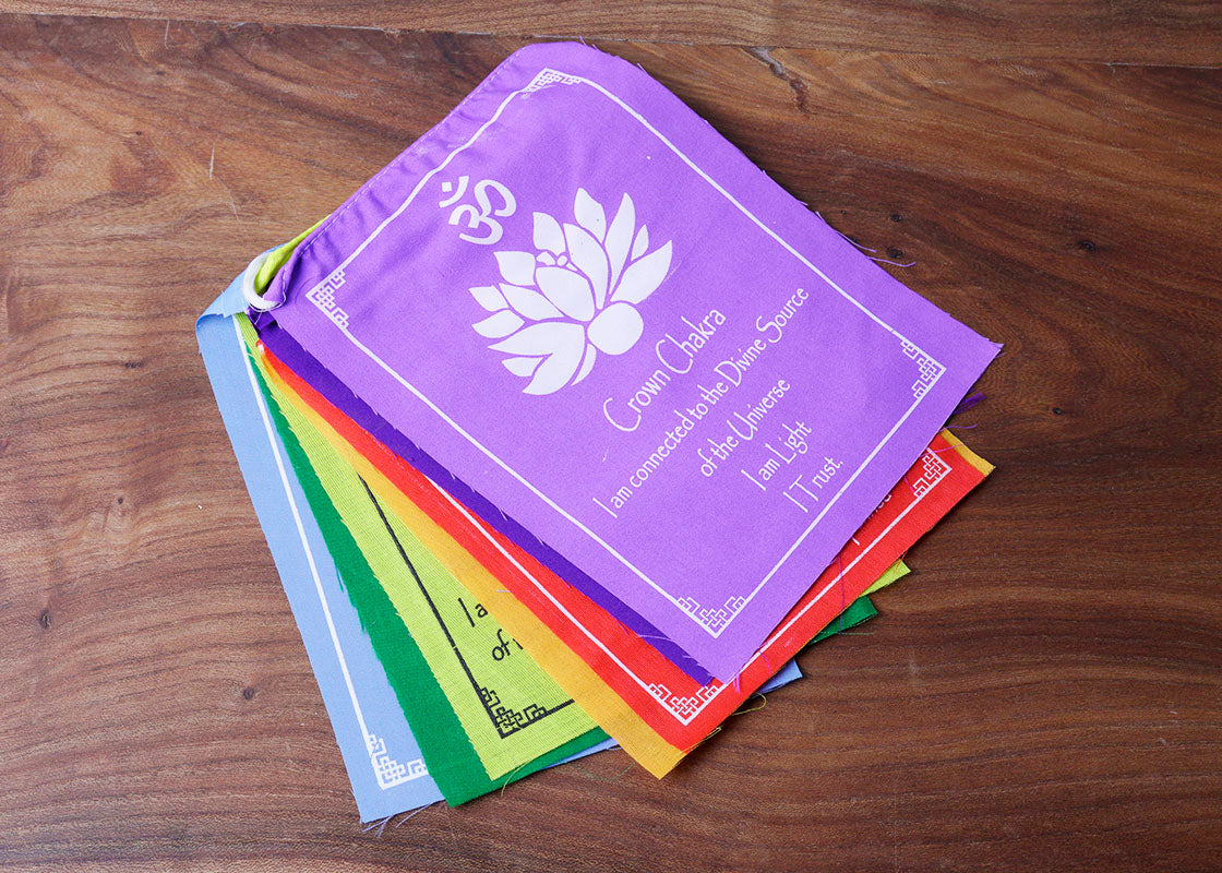 7 Chakra Flag - Medium
