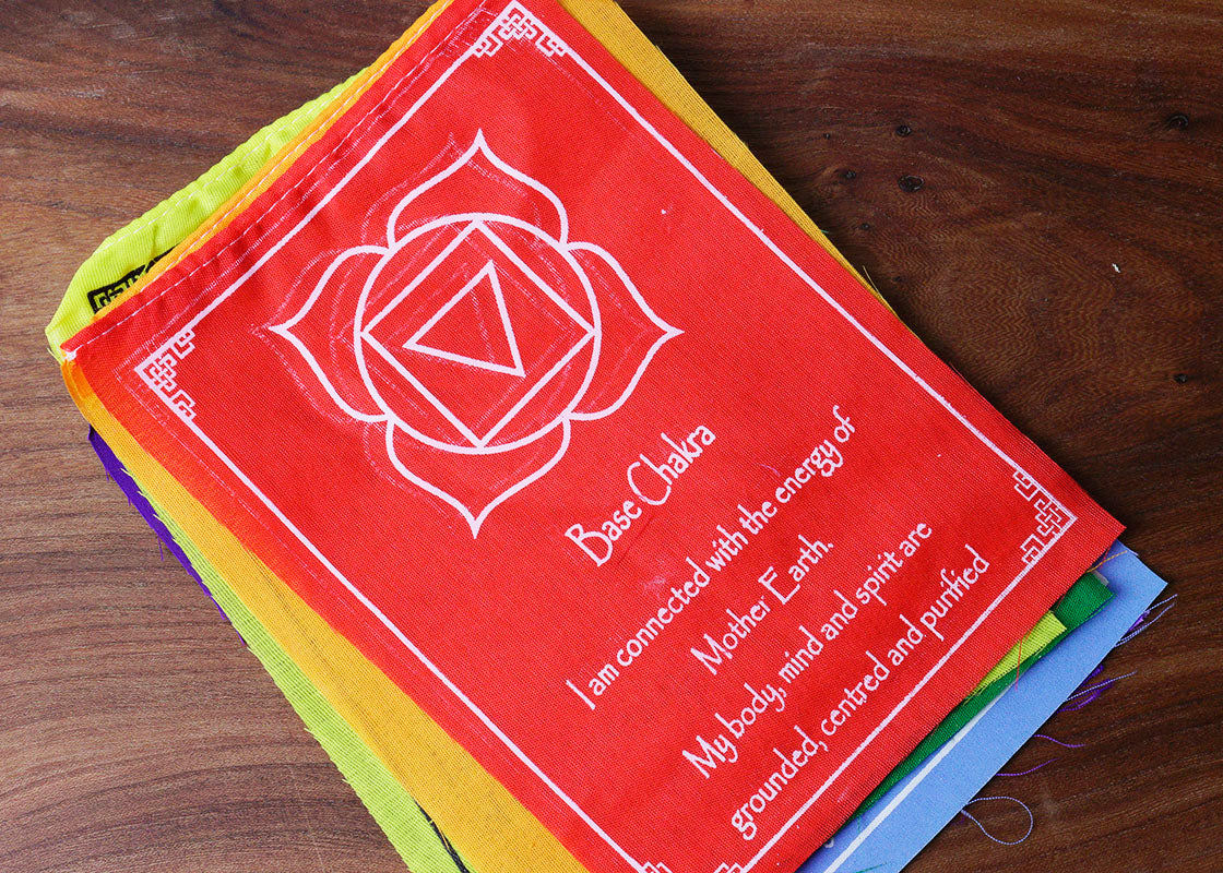 7 Chakra Flag - Medium