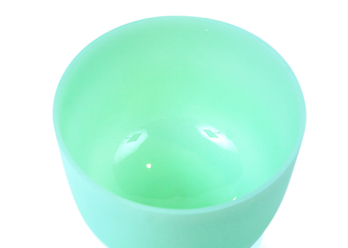 Cuenco de Cuarzo Color 10 Pulgadas (Fa - Verde) - Cuencos Tibetanos Cuencos Cuencos de Cuarzo Nepal Cuencos Cantores Cuarzos Sonoterapia Japamala Pulseras Banderas de Oracion Tingshas Campanas