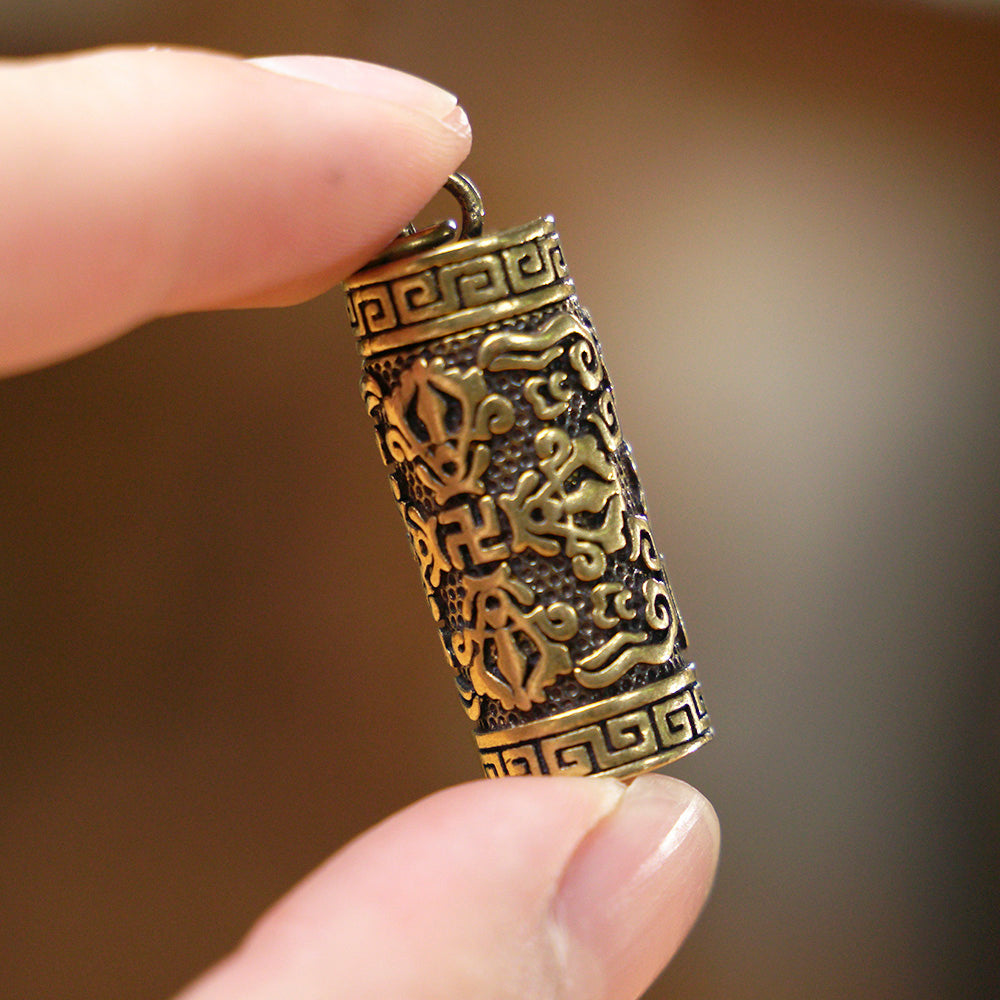 COLGANTE DE BRONCE COFRE DE DESEOS