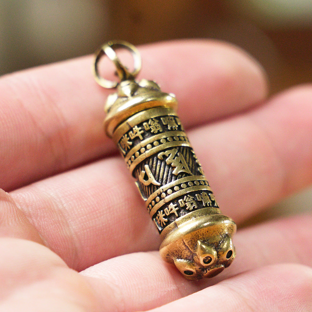 COLGANTE DE BRONCE COFRE DE DESEOS