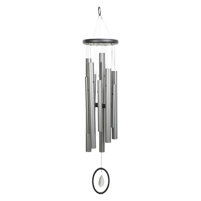 CAMPANA DE VIENTO CRYSTAL SILENCE PLATA ANTIGUA - MEDIANA (RESERVA)