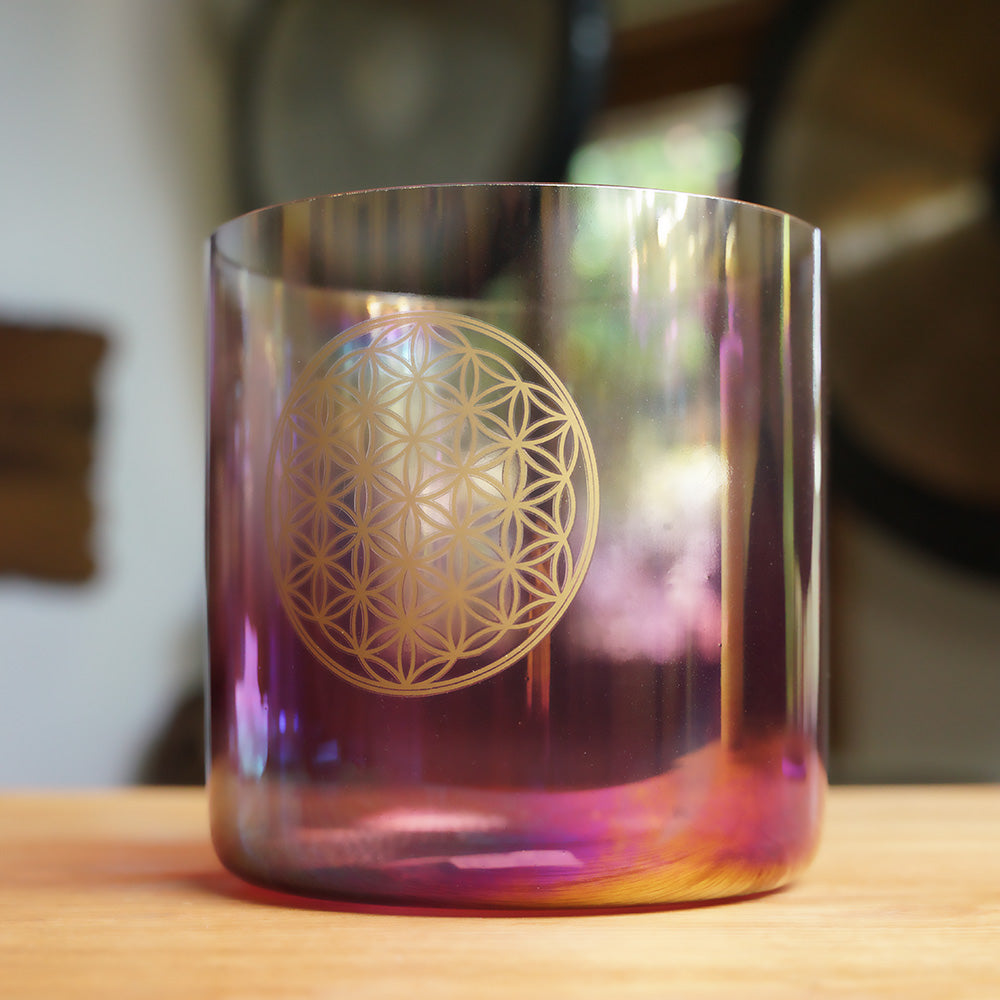 CUENCO DE CRISTAL DE CUARZO (FA - 6 PULGADAS)