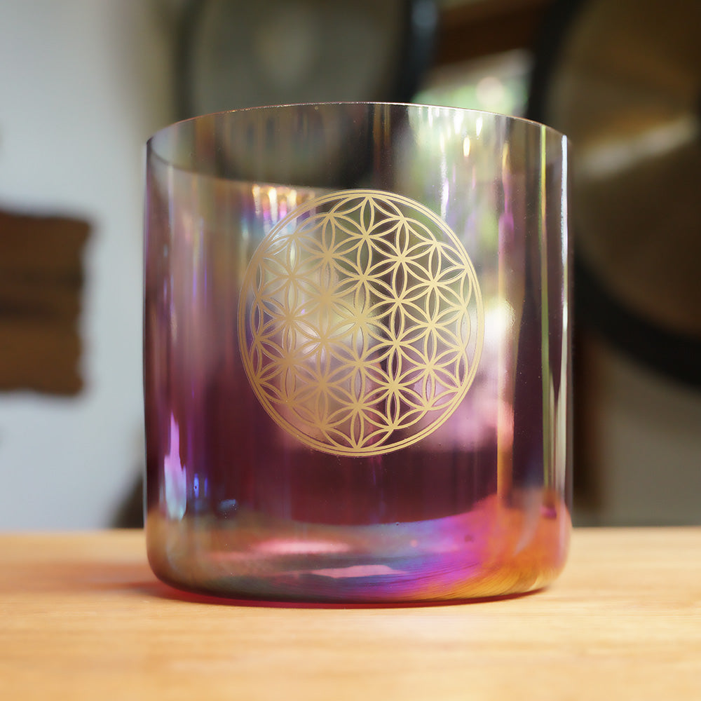 CUENCO DE CRISTAL DE CUARZO (FA - 6 PULGADAS)