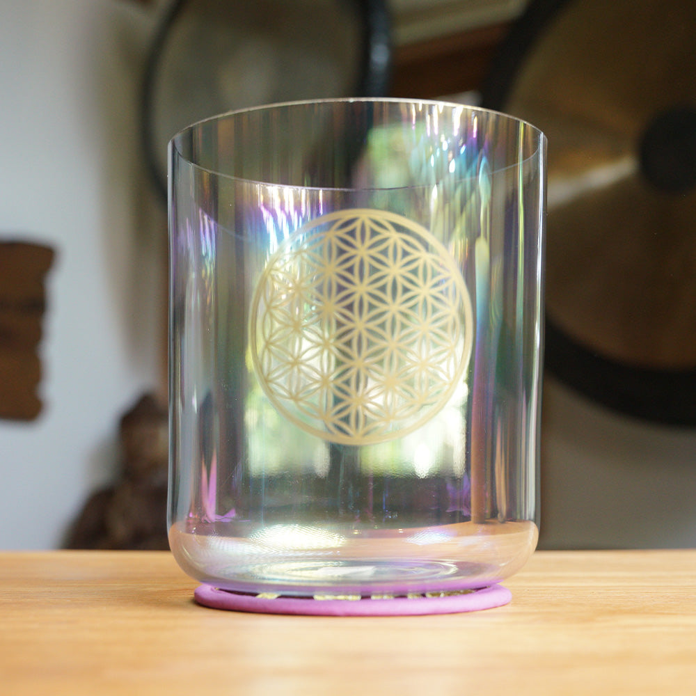 CUENCO DE CRISTAL DE CUARZO (SOL - 6 PULGADAS)