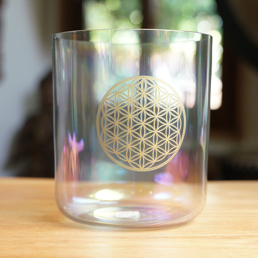 CUENCO DE CRISTAL DE CUARZO (SOL - 6 PULGADAS)