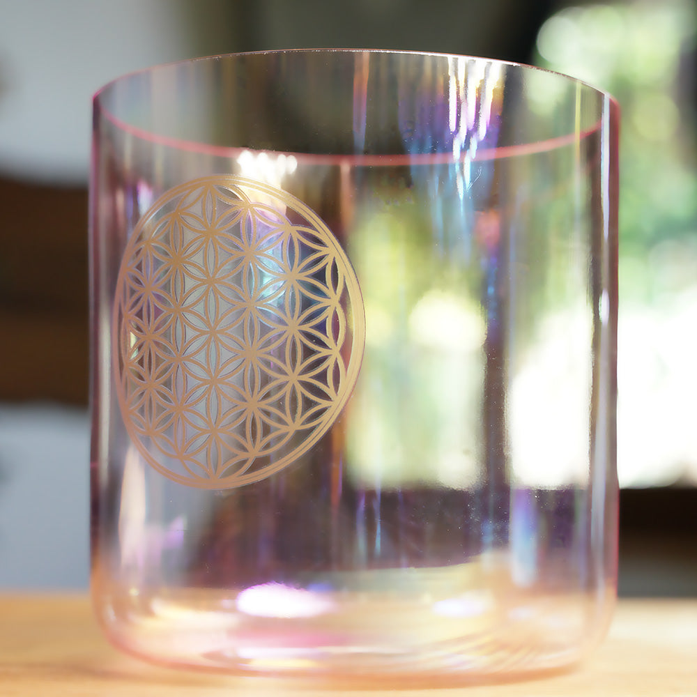 CUENCO DE CRISTAL DE CUARZO (FA - 6 PULGADAS)