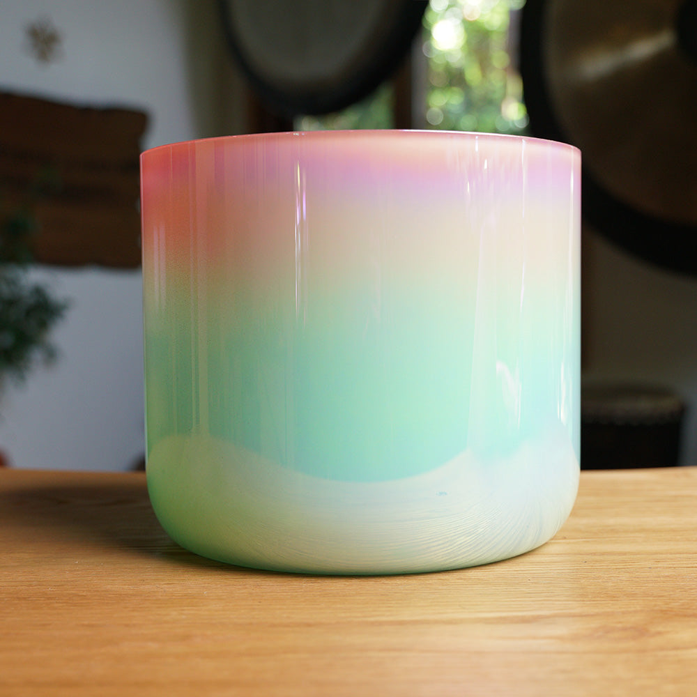 CUENCO DE CRISTAL DE CUARZO (FA - 9 PULGADAS)