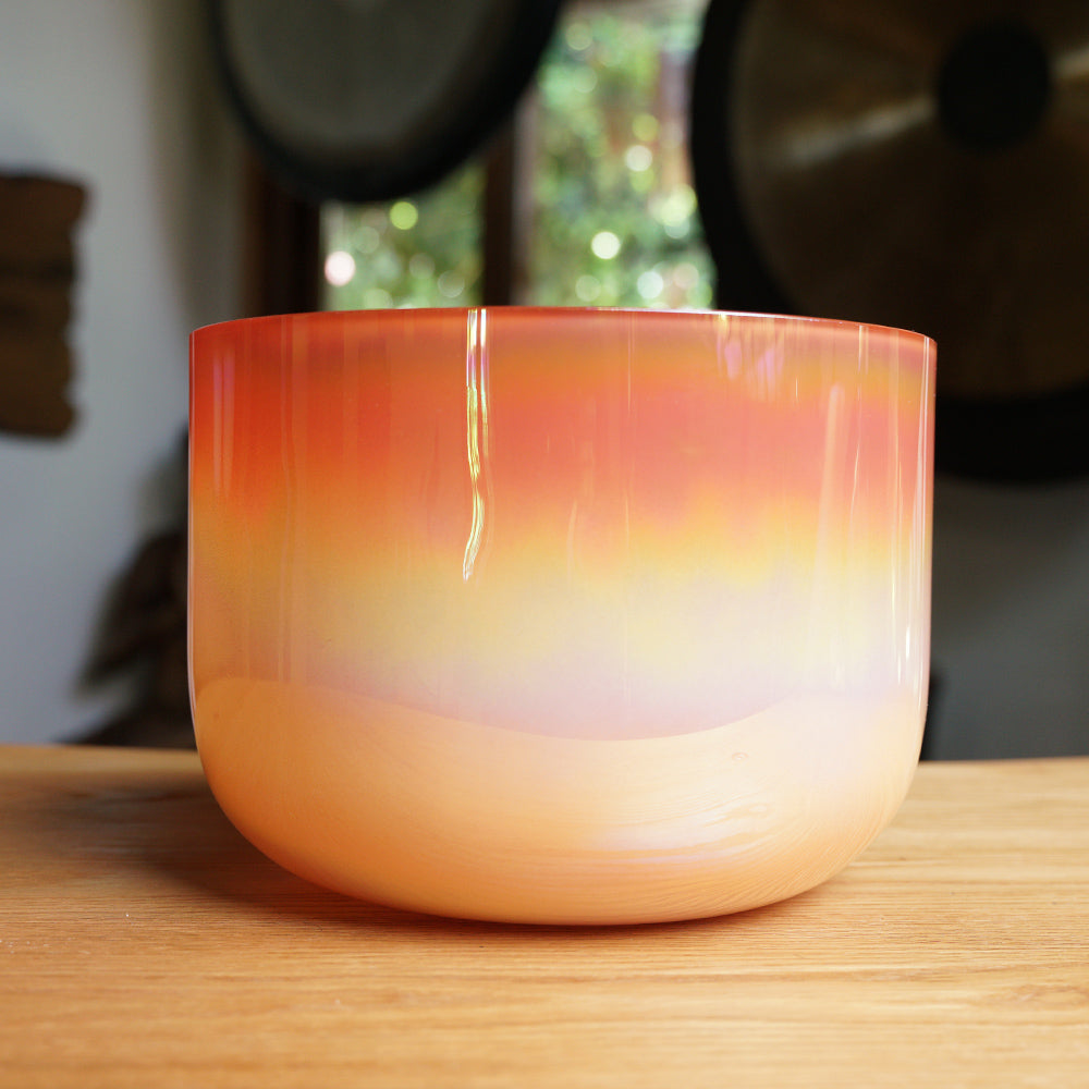 CUENCO DE CRISTAL DE CUARZO (DO - 9 PULGADAS)