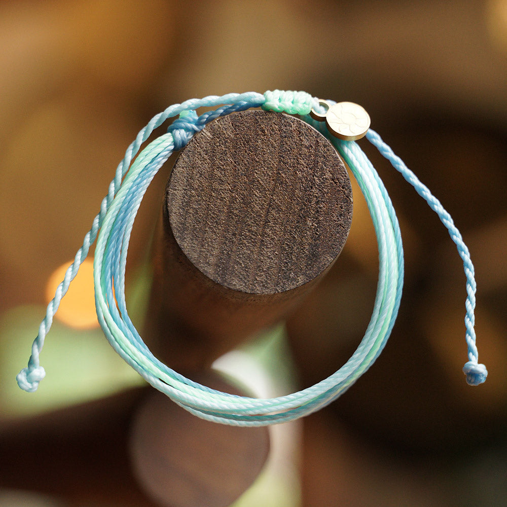 PULSERA AJUSTABLE HILO ENCERADO “ACUARIUS”