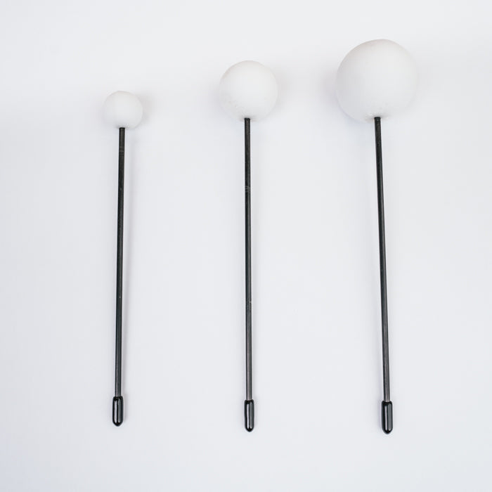 RESERVA SET DE FLUMIES DE GOMA PARA GONG - PEQUEÑO, MEDIANO Y GRANDE