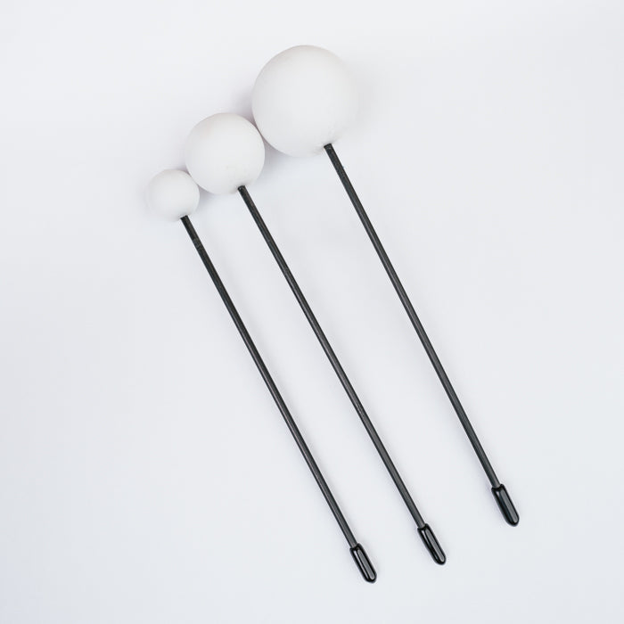 RESERVA SET DE FLUMIES DE GOMA PARA GONG - PEQUEÑO, MEDIANO Y GRANDE