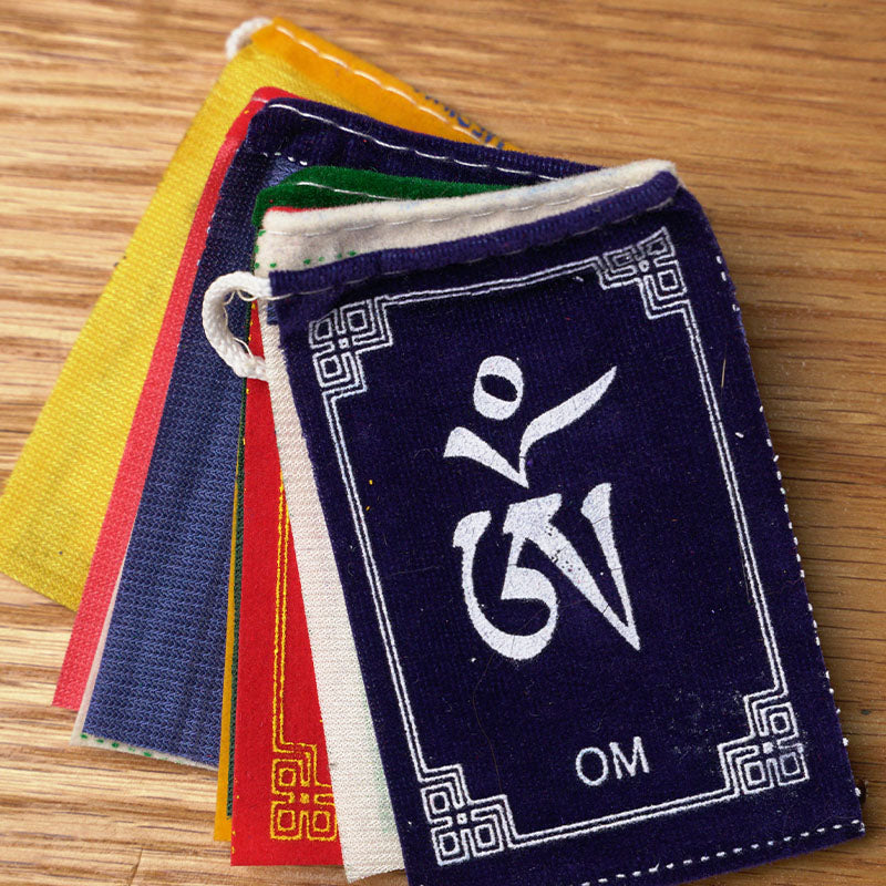 "Om Mani Padme Hum" Mantra Flag - Medium