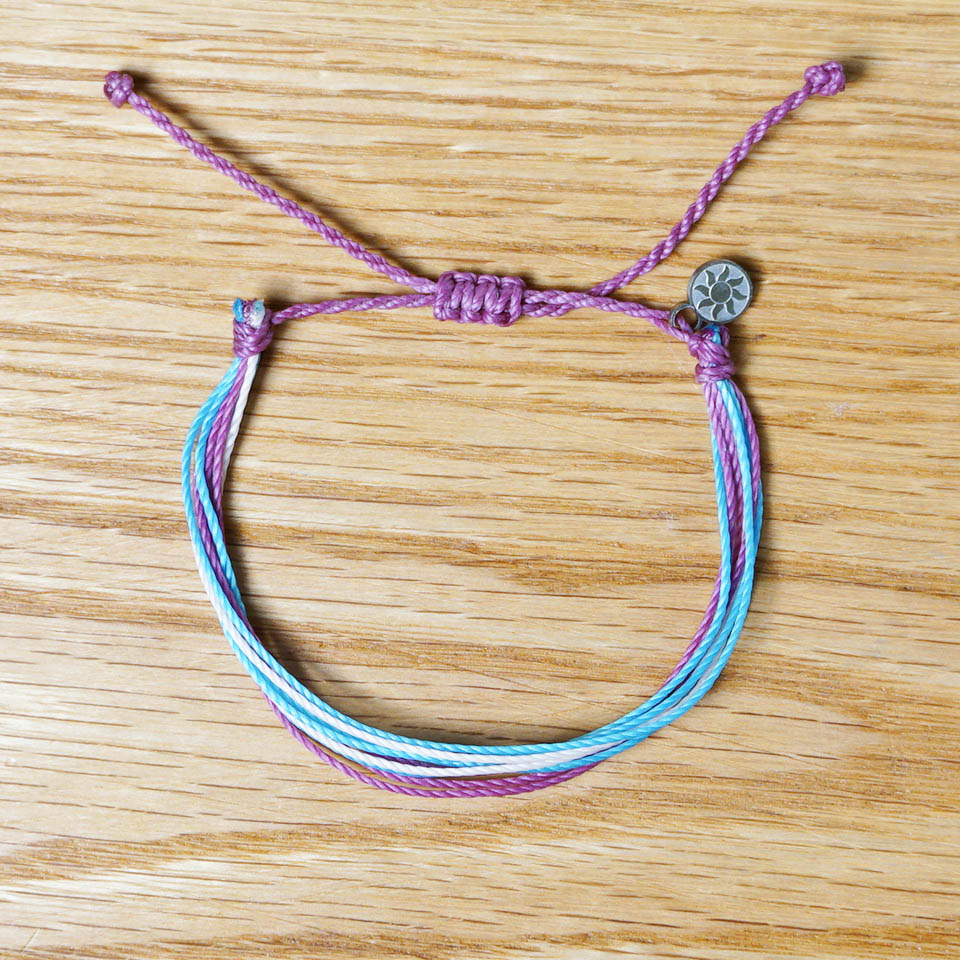 PULSERA AJUSTABLE HILO ENCERADO “PISCIS”