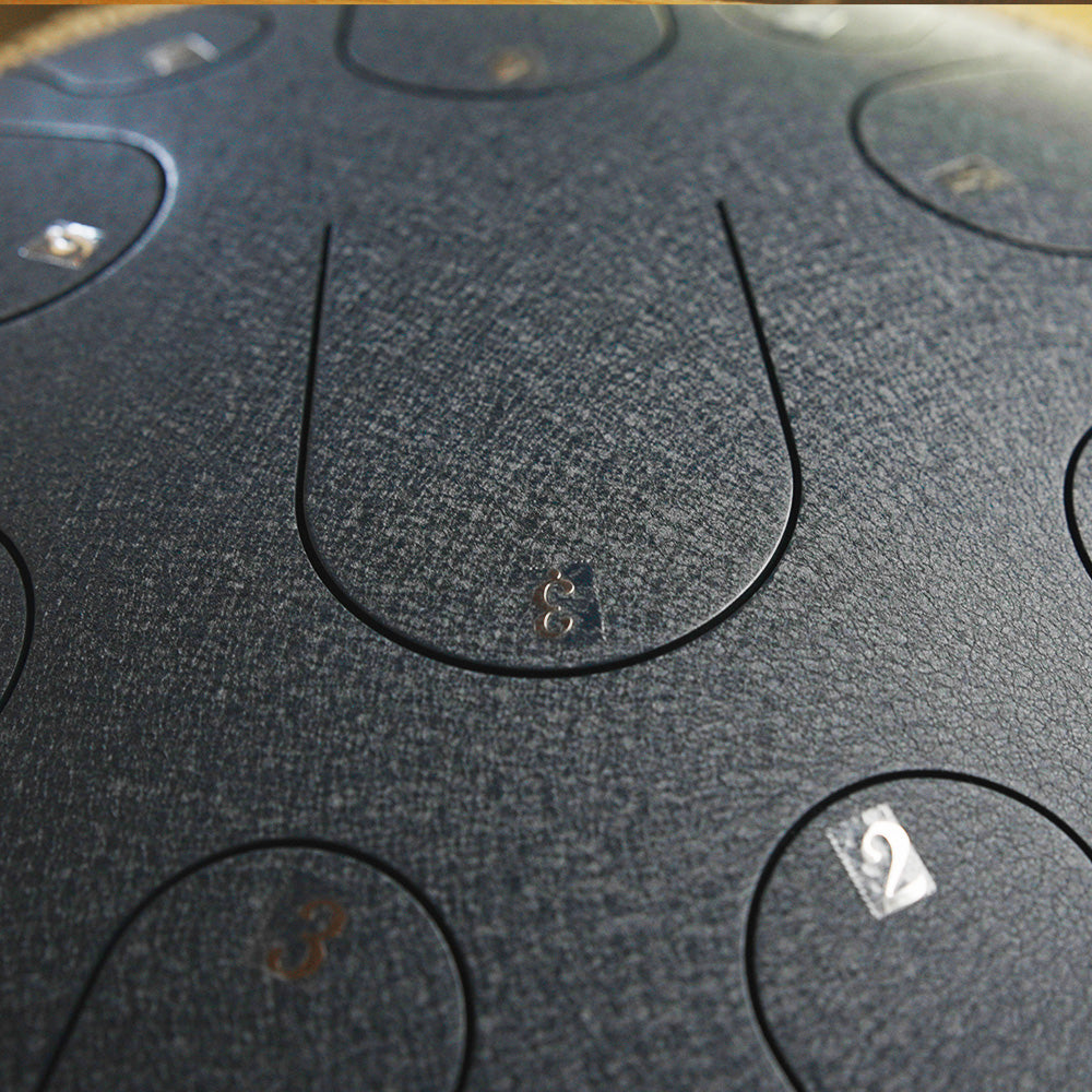 STEEL DRUM 15 NOTAS 14 PULGADAS - AZUL MARINO