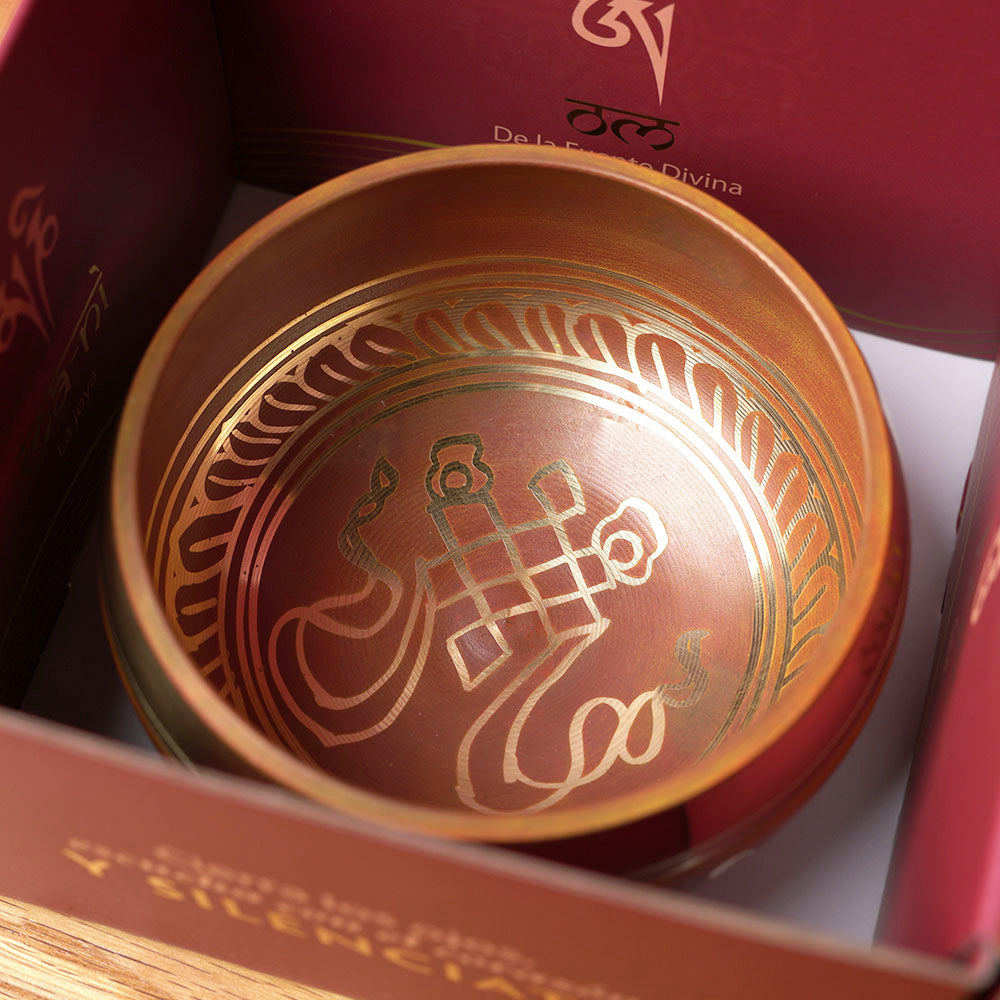 CUENCO TIBETANO MANTRA - FUEGO SOLAR 🧡