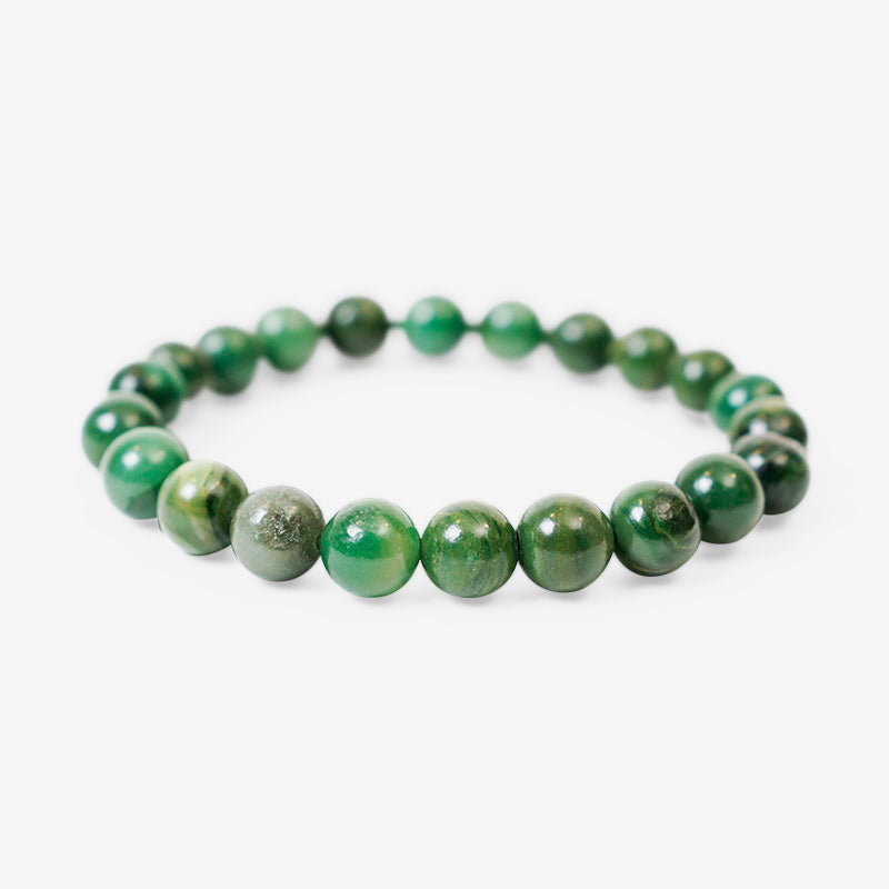 PULSERA ELÁSTICA JADE AFRICANO (8 MM)