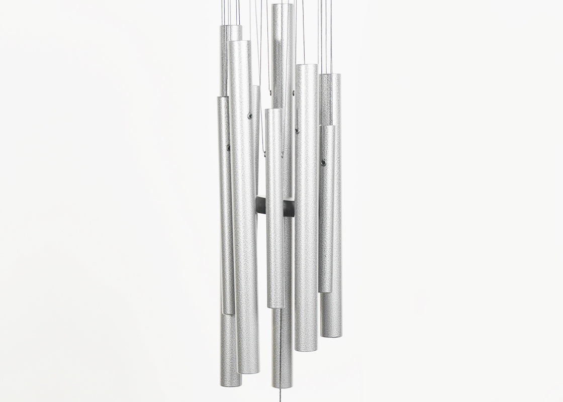 CAMPANA DE VIENTO CRYSTAL SILENCE PLATA ANTIGUA - MEDIANA (RESERVA)