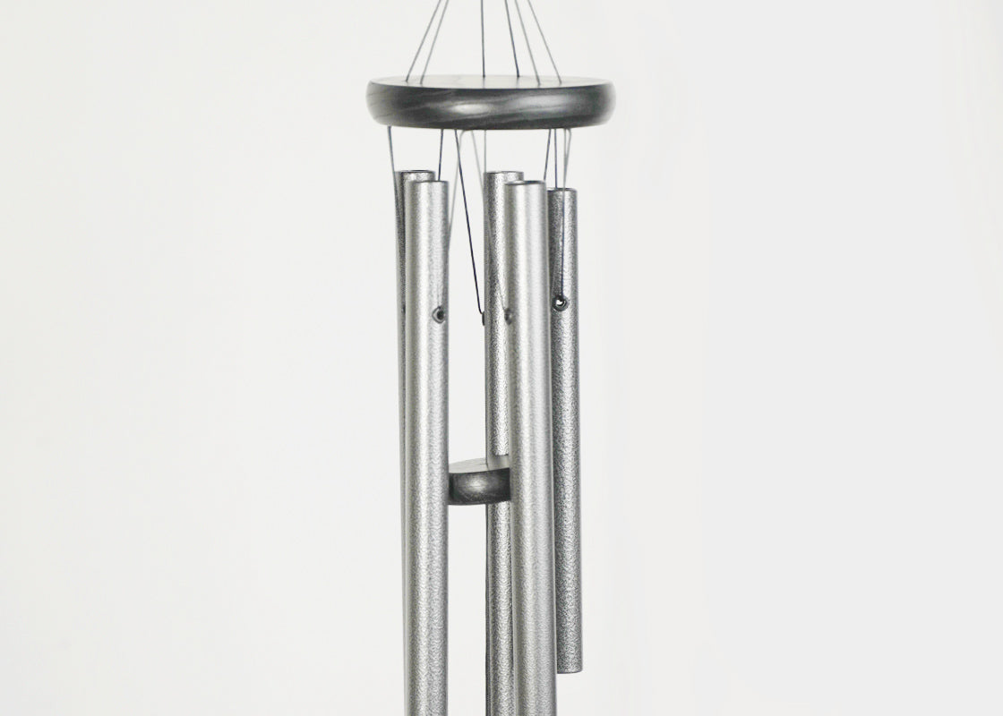 CAMPANA DE VIENTO CRYSTAL SILENCE PLATA ANTIGUA - PEQUEÑA (RESERVA)