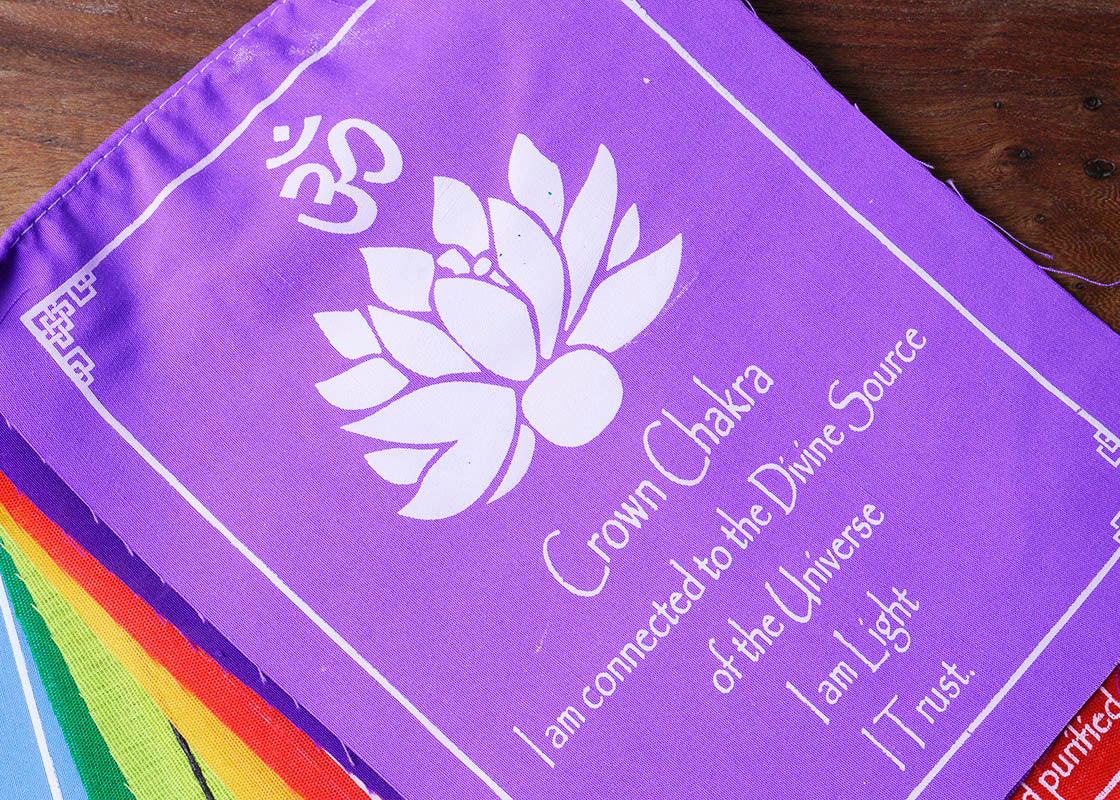 7 Chakra Flag - Medium